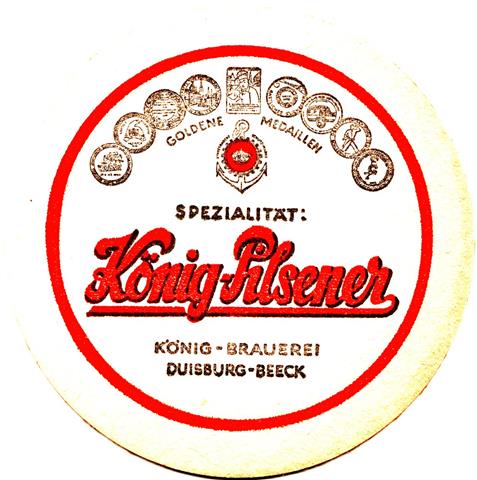 duisburg du-nw k�nig goldene 1a (rund215-2 zeilen-rand breit-schwarzrot)
